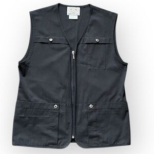 Black Vest with Silver Details - made in Canada